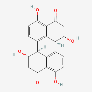 molecular formula C20H16O6 B1213245 Stemphyperylenol CAS No. 102694-33-7