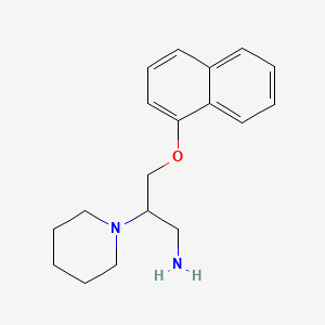 molecular formula C18H24N2O B1213249 3-Naphthalen-1-yloxy-2-piperidin-1-ylpropan-1-amine 