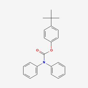 molecular formula C23H23NO2 B12132564 4-tert-butylphenyl N,N-diphenylcarbamate 