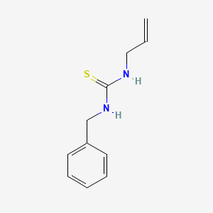 molecular formula C11H14N2S B12132594 Thiourea, N-(phenylmethyl)-N'-2-propenyl- CAS No. 4866-57-3