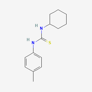 molecular formula C14H20N2S B12132608 1-Cyclohexyl-3-(4-methylphenyl)thiourea CAS No. 15863-19-1