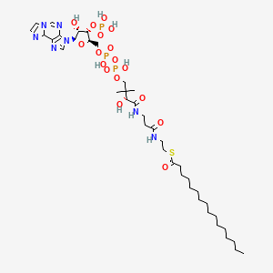 molecular formula C39H66N7O17P3S B1213261 Palmitoyl-(1,N(6))-ethenocoenzyme A CAS No. 69680-31-5