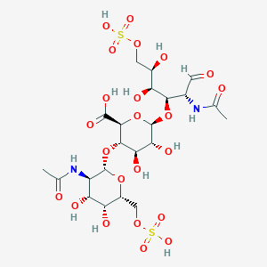 molecular formula C22H36N2O23S2 B1213262 Chondroitin sulfate trisaccharide CAS No. 71901-46-7