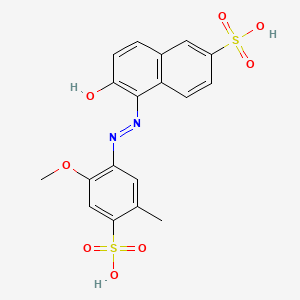 molecular formula C18H16N2O8S2 B1213272 TJP6T3TJP4 CAS No. 149440-01-7