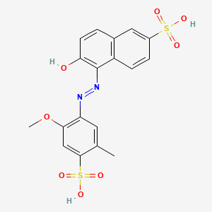 molecular formula C18H16N2O8S2 B1213272 Unii-tjp6T3tjp4 CAS No. 149440-01-7