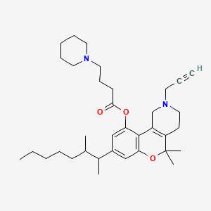 molecular formula C35H52N2O3 B1213275 Nabitan CAS No. 66556-74-9