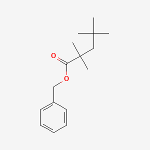 molecular formula C16H24O2 B1213280 Benzyl-2,2,4,4-tetramethylpentanoate CAS No. 81325-80-6