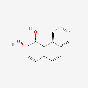 molecular formula C14H12O2 B1213281 (3S,4S)-3,4-dihydrophenanthrene-3,4-diol CAS No. 569-20-0