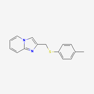 molecular formula C15H14N2S B12132818 2-p-Tolylsulfanylmethyl-imidazo[1,2-a]pyridine 