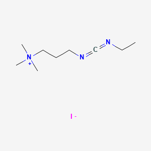 molecular formula C9H20IN3 B1213283 1-Ethyl-3-(3-(dimethylamino)propyl)carbodiimide methiodide CAS No. 22572-40-3