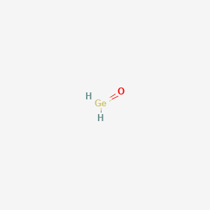 molecular formula GeO<br>GeH2O B1213286 Germanium oxide (GeO) CAS No. 20619-16-3