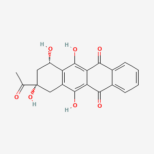 molecular formula C20H16O7 B1213288 依达比星酮 CAS No. 60660-75-5