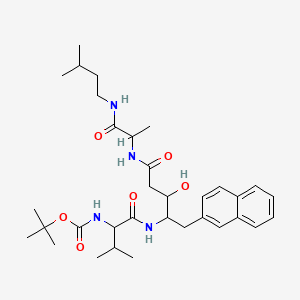 molecular formula C33H50N4O6 B1213292 t-Boc-vhanpa CAS No. 100994-43-2