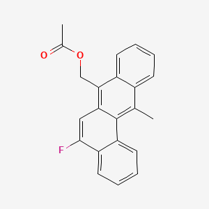 molecular formula C22H17FO2 B1213294 (5-Fluoro-12-methylbenzo[a]anthracen-7-yl)methyl acetate CAS No. 67639-46-7