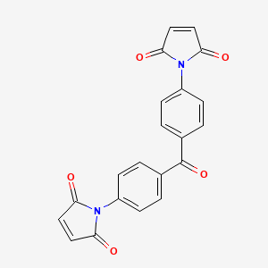 molecular formula C21H12N2O5 B1213299 4,4'-Bis(N-maleimido)benzophenone CAS No. 76702-27-7
