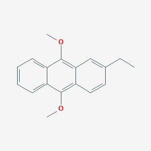 molecular formula C18H18O2 B1213300 2-Ethyl-9,10-dimethoxyanthracene CAS No. 26708-04-3