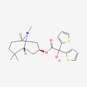 molecular formula C21H27NO3S2 B1213308 Mazaticol 
