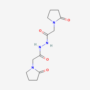 molecular formula C12H18N4O4 B1213309 Dupracetam CAS No. 59776-90-8