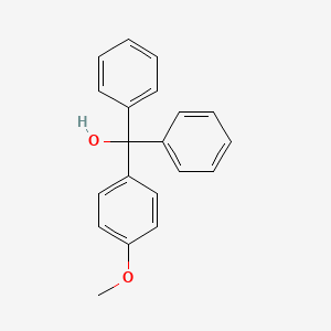 molecular formula C20H18O2 B1213315 (4-Methoxyphenyl)diphenylmethanol CAS No. 847-83-6