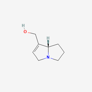 molecular formula C8H13NO B1213332 Supinidine CAS No. 551-59-7