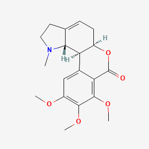 molecular formula C19H23NO5 B1213354 Albomaculine CAS No. 668-63-3