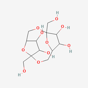 molecular formula C12H20O10 B1213365 Difructose anhydride IV CAS No. 546-42-9