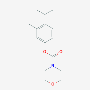 molecular formula C15H21NO3 B12133688 3-Methyl-4-(methylethyl)phenyl morpholine-4-carboxylate 