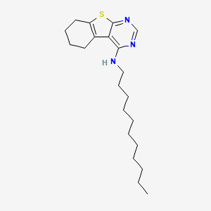 molecular formula C21H33N3S B12133838 N-undecyl-5,6,7,8-tetrahydro[1]benzothieno[2,3-d]pyrimidin-4-amine 