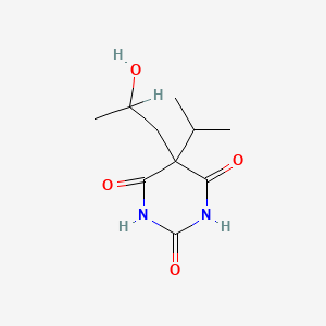 molecular formula C10H16N2O4 B1213385 5-(2-Hydroxypropyl)-5-isopropylbarbituric acid CAS No. 33841-17-7