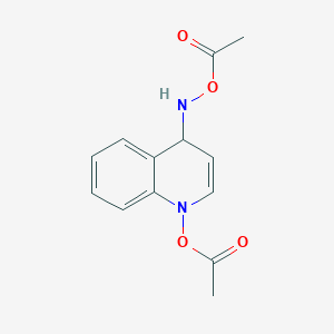 molecular formula C13H14N2O4 B1213398 O,O-Diacetyl-4-hydroxyaminoquinoline 1-oxide CAS No. 38539-23-0