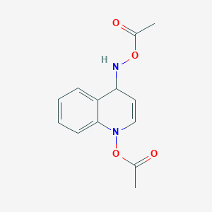 [(1-acetyloxy-4H-quinolin-4-yl)amino] acetate