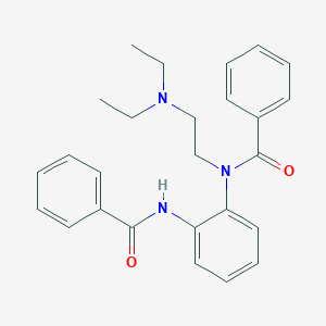 molecular formula C26H29N3O2 B012134 N-[2-[benzoyl-[2-(diethylamino)ethyl]amino]phenyl]benzamide CAS No. 100243-31-0