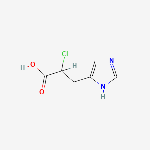 2-Chloro-3-(1h-imidazol-5-yl)propanoic acid