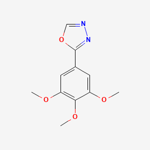 molecular formula C11H12N2O4 B12134000 2-(3,4,5-Trimethoxyphenyl)-1,3,4-oxadiazole 