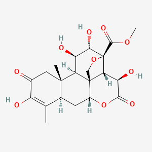 molecular formula C21H26O10 B1213402 Bruceolide CAS No. 25514-28-7