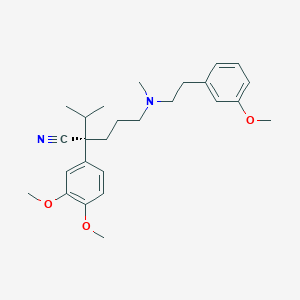 molecular formula C26H36N2O3 B1213408 (-)-Devapamil CAS No. 93468-87-2