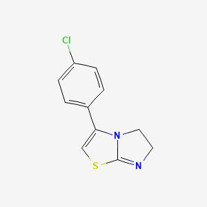 molecular formula C11H9ClN2S B12134114 3-(4-Chloro-phenyl)-5,6-dihydro-imidazo[2,1-b]thiazole 