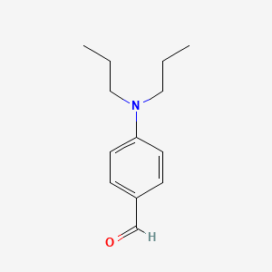 molecular formula C13H19NO B1213418 Benzaldehyde, 4-(dipropylamino)- CAS No. 613-28-5