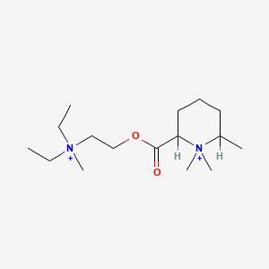 molecular formula C16H34N2O2+2 B1213423 Dicolinium CAS No. 17239-49-5