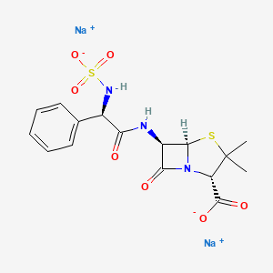 molecular formula C16H17N3Na2O7S2 B1213424 Suncillin sodium CAS No. 23444-86-2