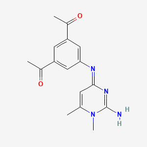 2-Amino-4-(3,5-diacetylphenyl)imino-1,4-dihydro-1,6-dimethylpyrimidine