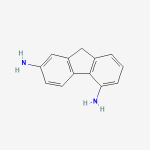 molecular formula C13H12N2 B1213436 9H-Fluorene-2,5-diamine CAS No. 7071-89-8