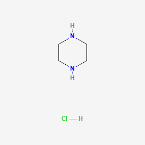 molecular formula C4H11ClN2 B1213438 哌嗪盐酸盐 CAS No. 6094-40-2