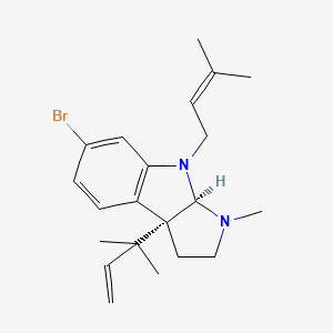 molecular formula C21H29BrN2 B1213441 Flustramine A 