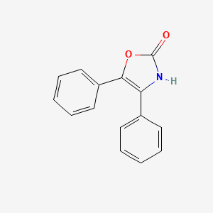 molecular formula C15H11NO2 B1213455 4,5-Diphenyl-4-oxazolin-2-one CAS No. 5014-83-5