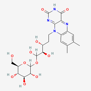 molecular formula C23H30N4O11 B1213457 5'-D-Riboflavin-D-glucopyranoside CAS No. 26909-04-6