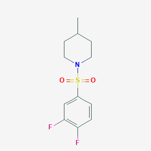 molecular formula C12H15F2NO2S B12134576 1-(3,4-Difluorobenzenesulfonyl)-4-methylpiperidine 
