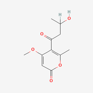 molecular formula C11H14O5 B1213459 Pyrenocin B CAS No. 72674-29-4