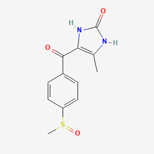 molecular formula C12H12N2O3S B1213462 Enoximone sulfoxide CAS No. 83982-78-9