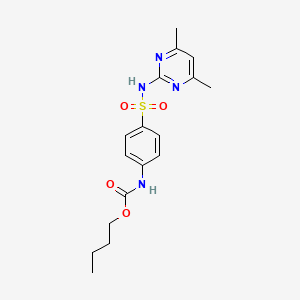 molecular formula C17H22N4O4S B12134650 Butyl {4-[(4,6-dimethylpyrimidin-2-yl)sulfamoyl]phenyl}carbamate 